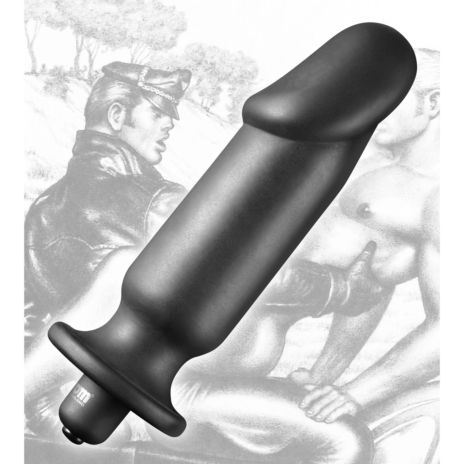 Tom Of Finland Silicone Vibrating Anal Plug, Size: 6 inches