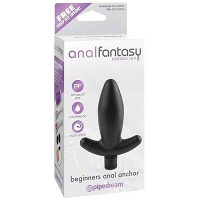 Pipedream Anal Fantasy Collection Vibrating Beginner&#39;s Anal Anchor Black