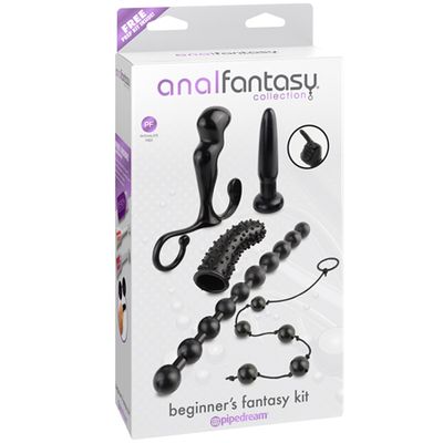 Pipedream Anal Fantasy Collection 5-Piece Beginner&#39;s Fantasy Kit Black