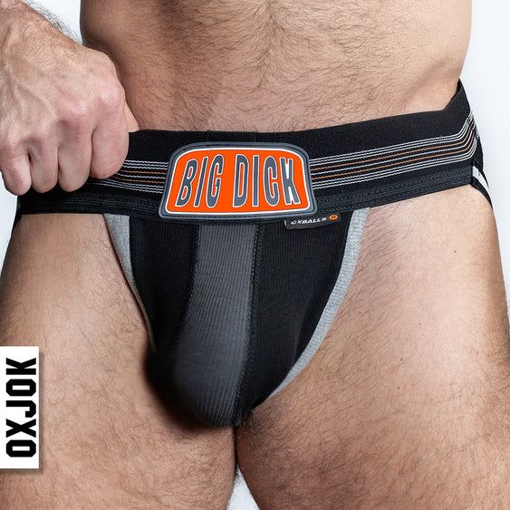 Oxballs Bulger Pumper-Sack Slider Jock Black Iron
