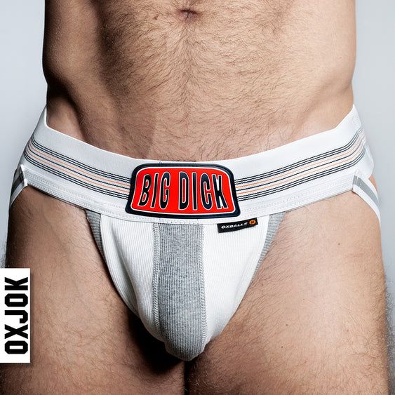 Oxballs Bulger Pumper-Sack Slider Jock White Snow