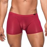 Male Power Seamless Sleek Sleek Short w/sheer pouch Wine