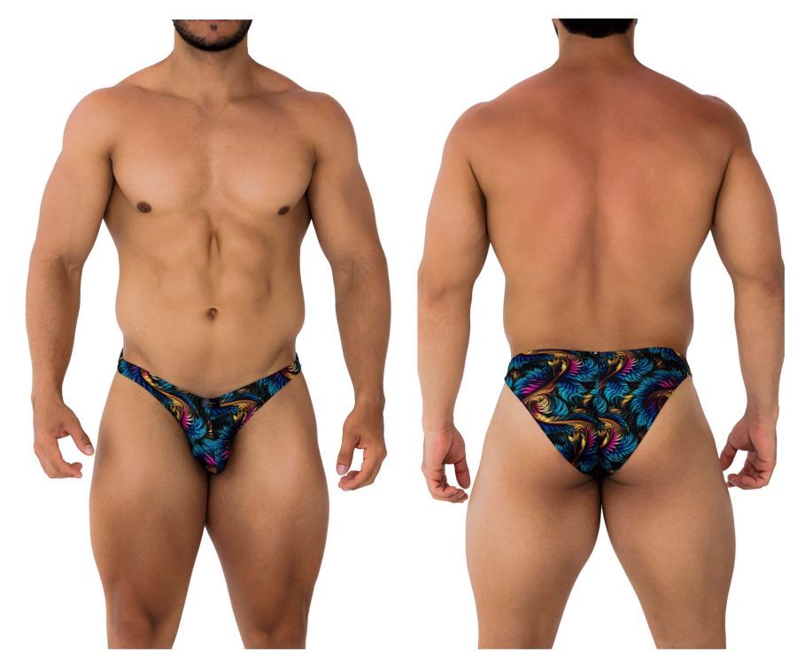 Printed Bikini , Color: Leaves, Size: M