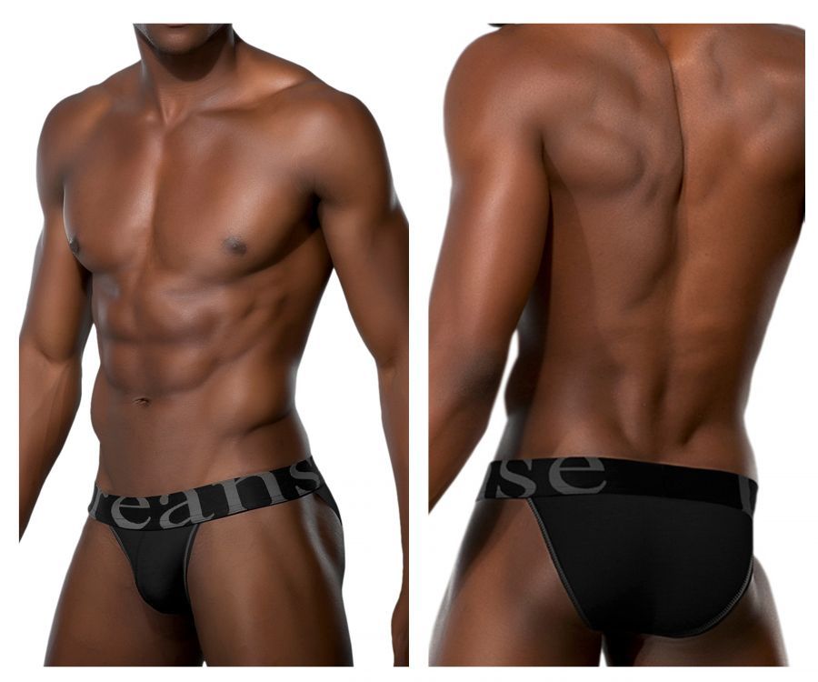  Ribbed Micromodal Bikini , Color: Black, Size: L