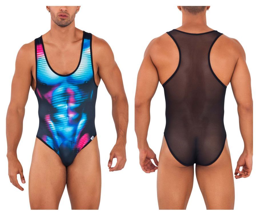  Work-N-Out Bodysuit , Color: Moonlight Blue, Size: S/M