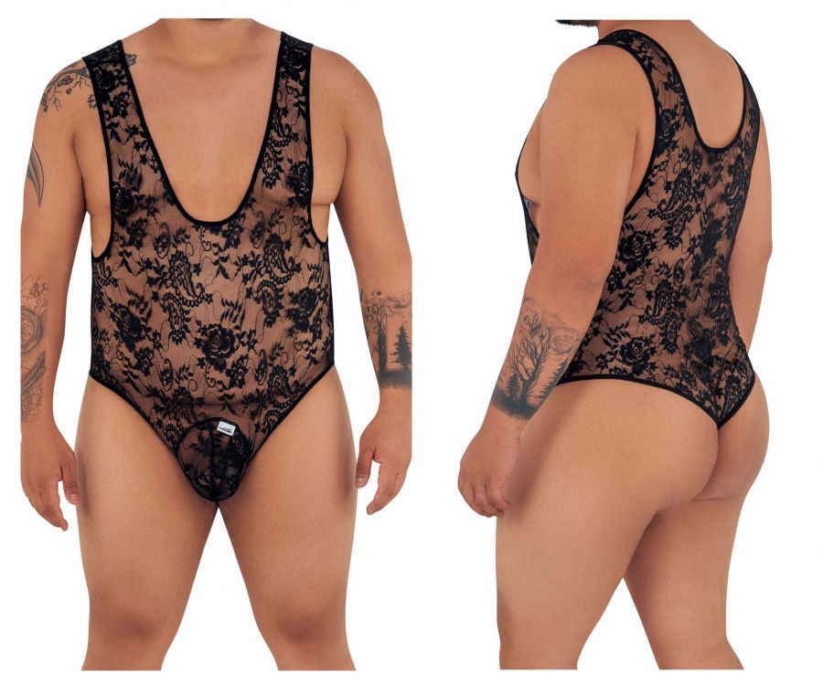  Bodysuit , Color: Black, Size: 1-2XL