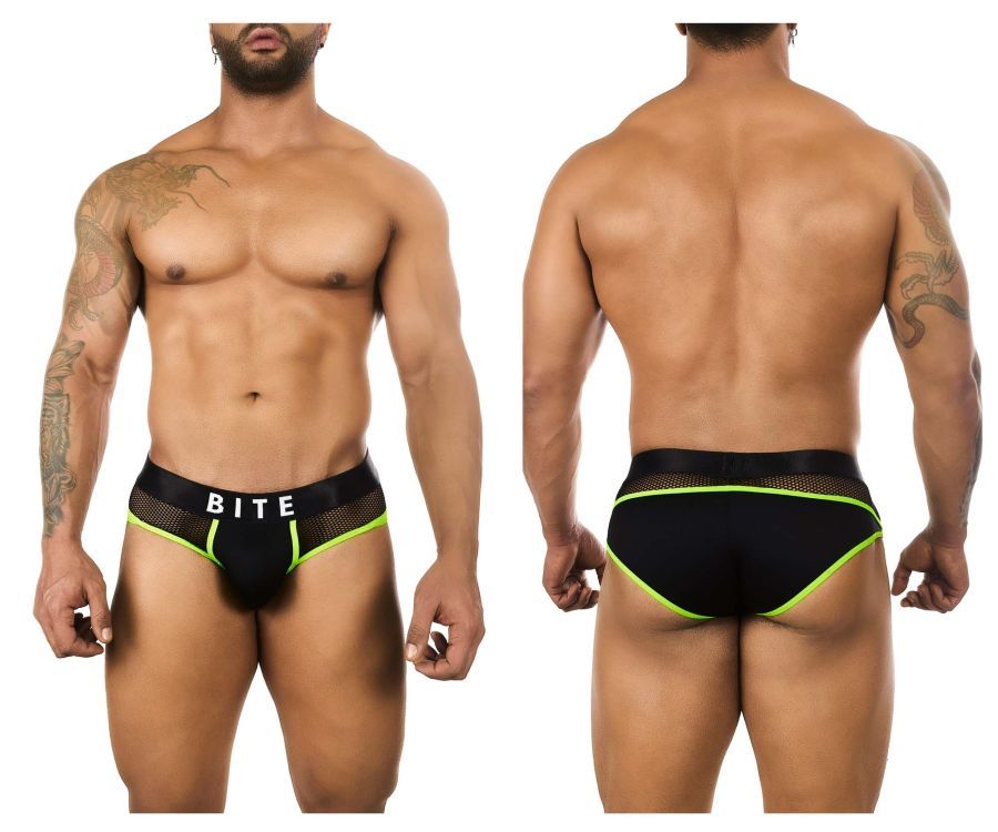  Intense Melon Briefs , Color: Green, Size: S