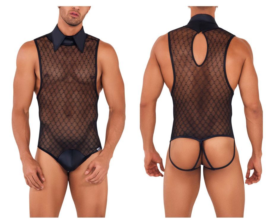  Work-N-Play Bodysuit , Color: Black, Size: S/M