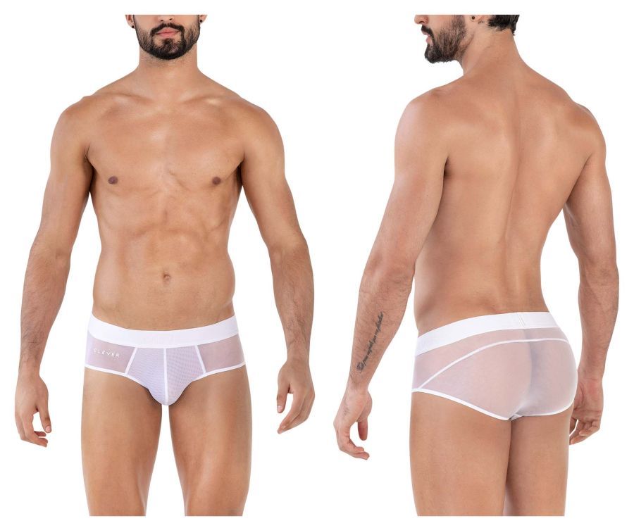  Yin Yang Briefs , Color: White, Size: S