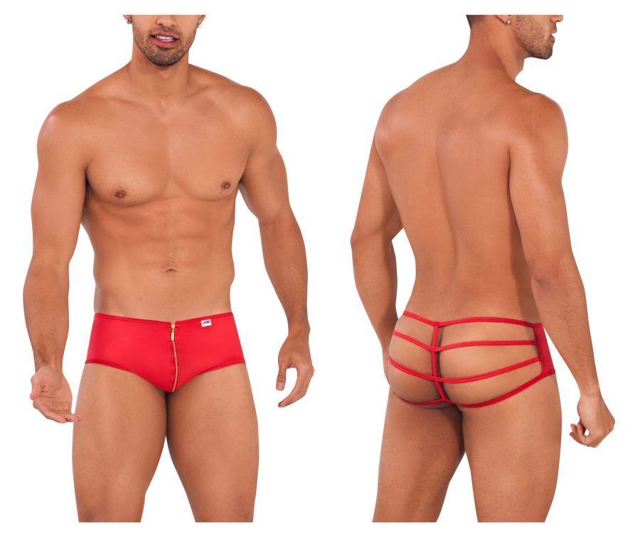  Zip-it Briefs , Color: Red, Size: S/M