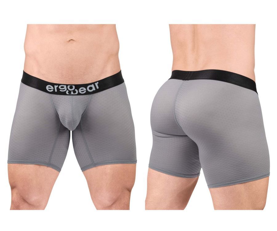  MAX FLOW Boxer Briefs , Color: Gray, Size: XL