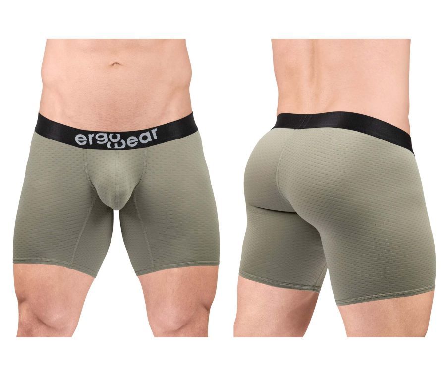  MAX FLOW Boxer Briefs , Color: Smoke Green, Size: XL