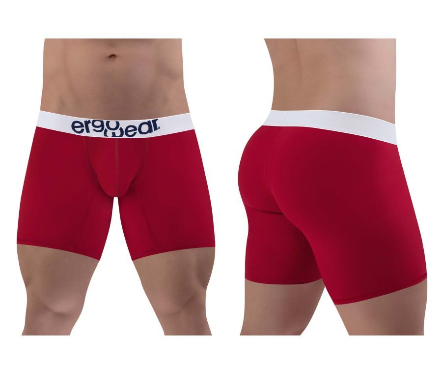  MAX COTTON Boxer Briefs , Color: Garnet, Size: L