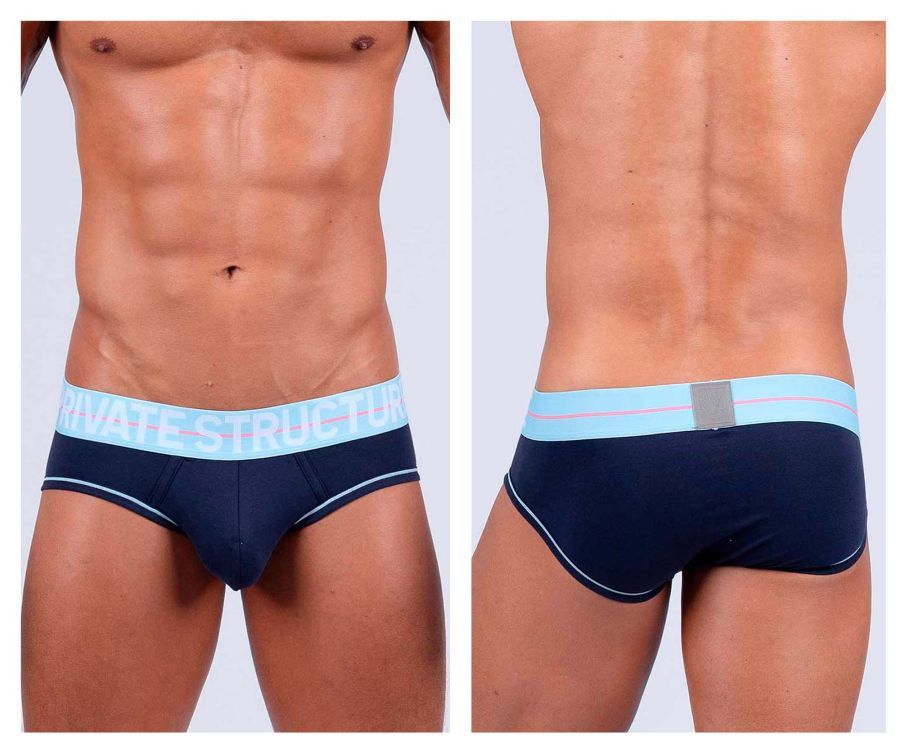  Mo Lite Mid Waist Mini Briefs , Color: Navy, Size: S