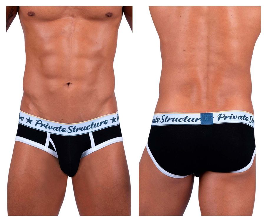 Classic Mid Waist Mini Briefs , Color: Black, Size: S