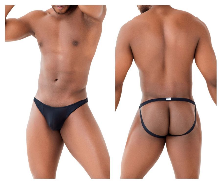  Microfiber Jockstrap , Color: Black, Size: S