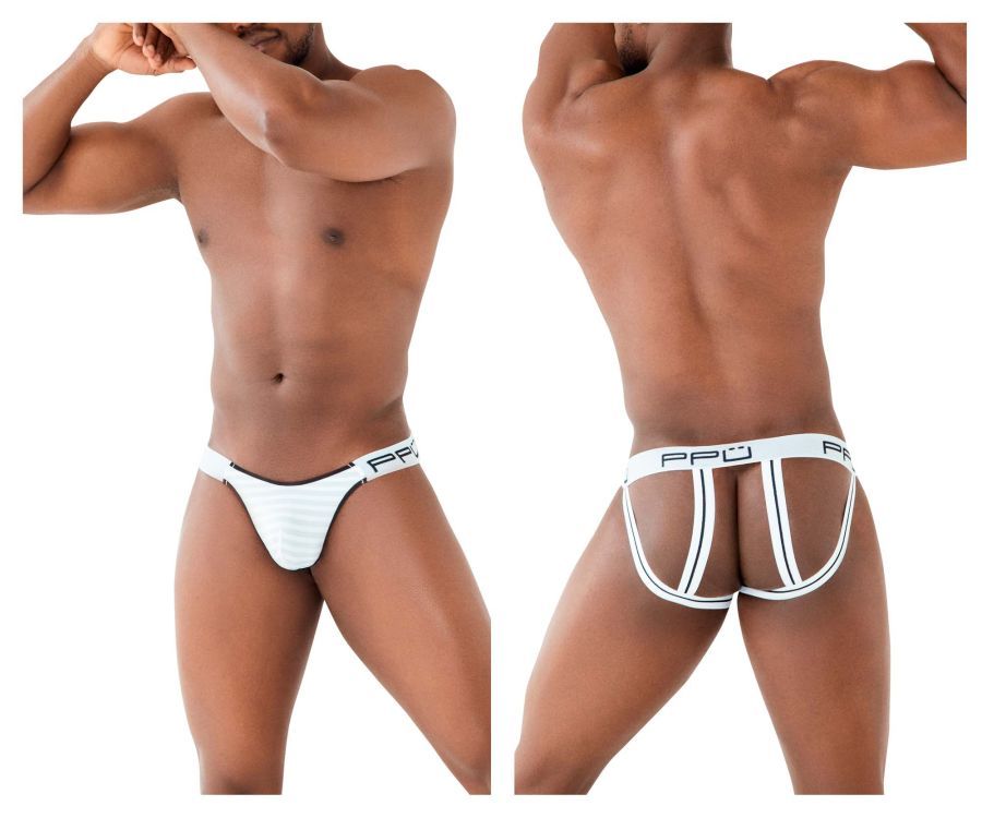  Microfiber Jockstrap , Color: White, Size: S