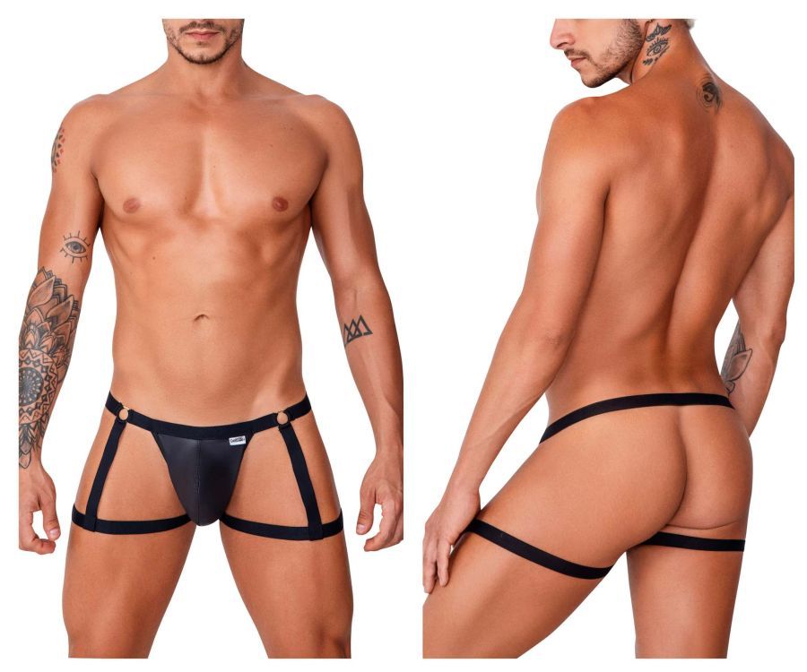  Garter Jockstrap , Color: Black, Size: S/M