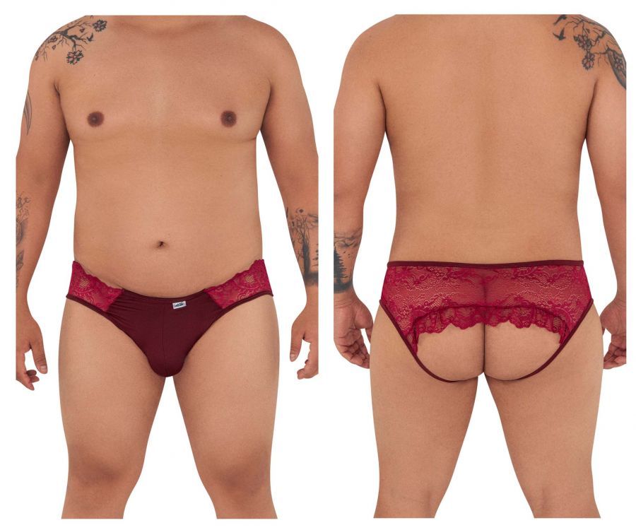  Jockstrap , Color: Burgundy, Size: 1-2XL