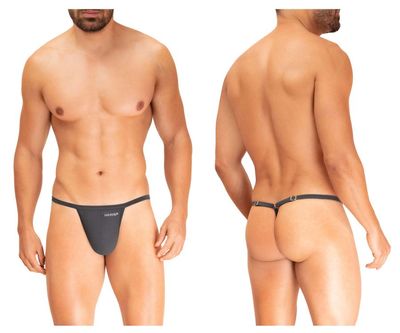  Microfiber G-String , Color: Gray, Size: M