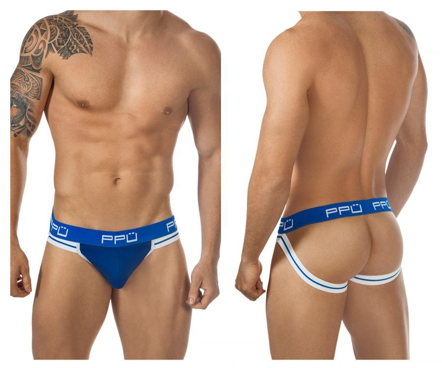  Jockstrap , Color: Blue, Size: S