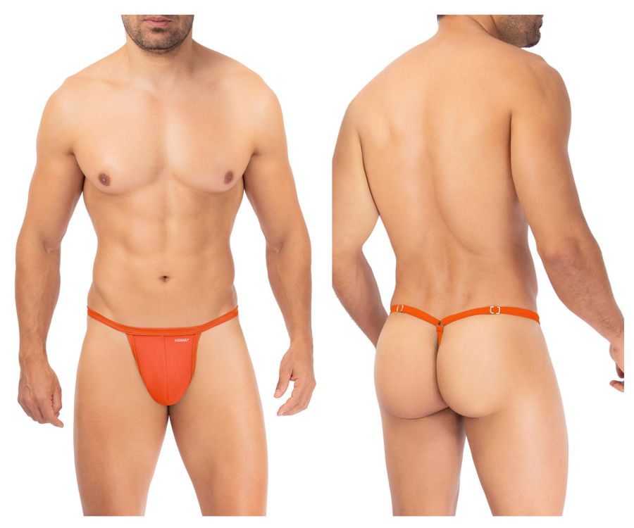  Microfiber G-String , Color: Orange, Size: S