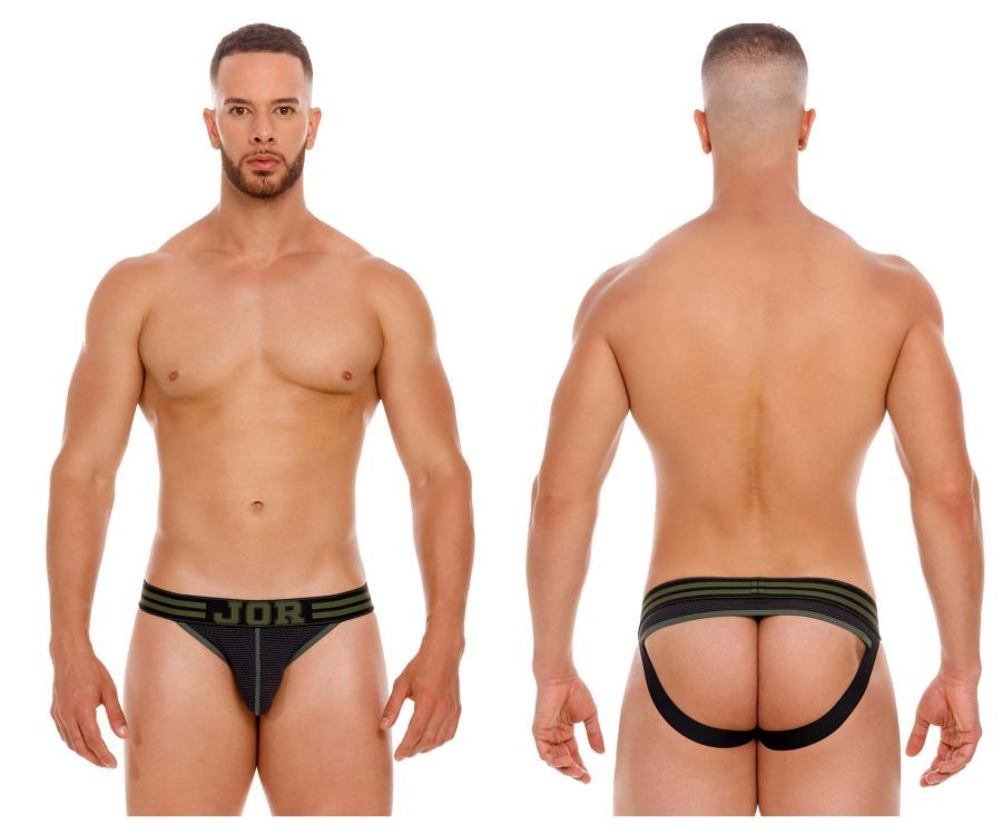  College Jockstrap , Color: Black, Size: S