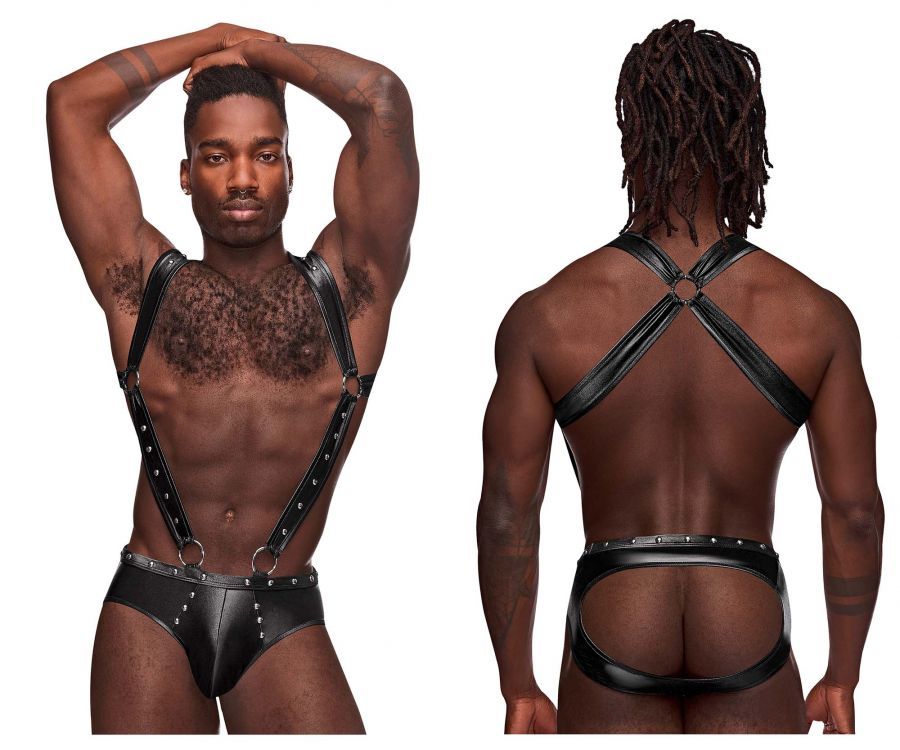  Fetish Uranus Jockstrap , Color: Black, Size: L/XL