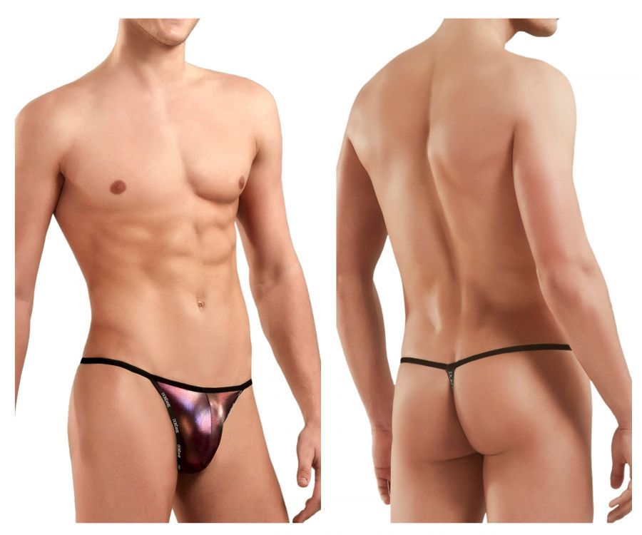  Flashy G-String , Color: Royal Rose, Size: L