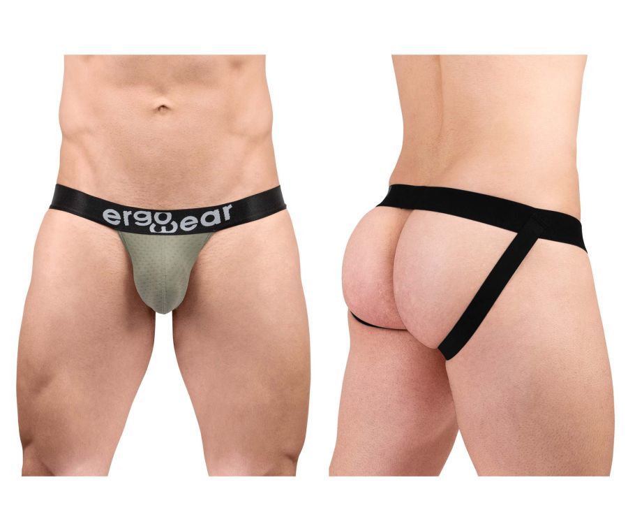  MAX FLOW Jockstrap , Color: Smoke Green, Size: XL
