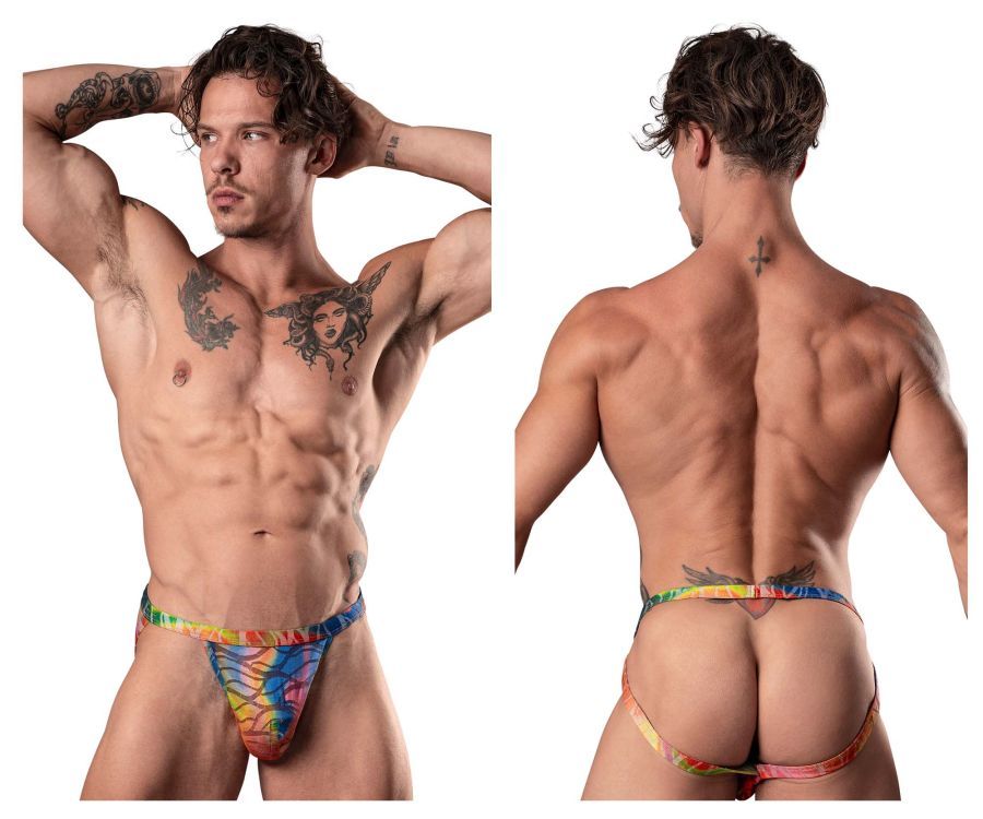  Your Lace Or Mine Jock , Color: Multi, Size: S/M