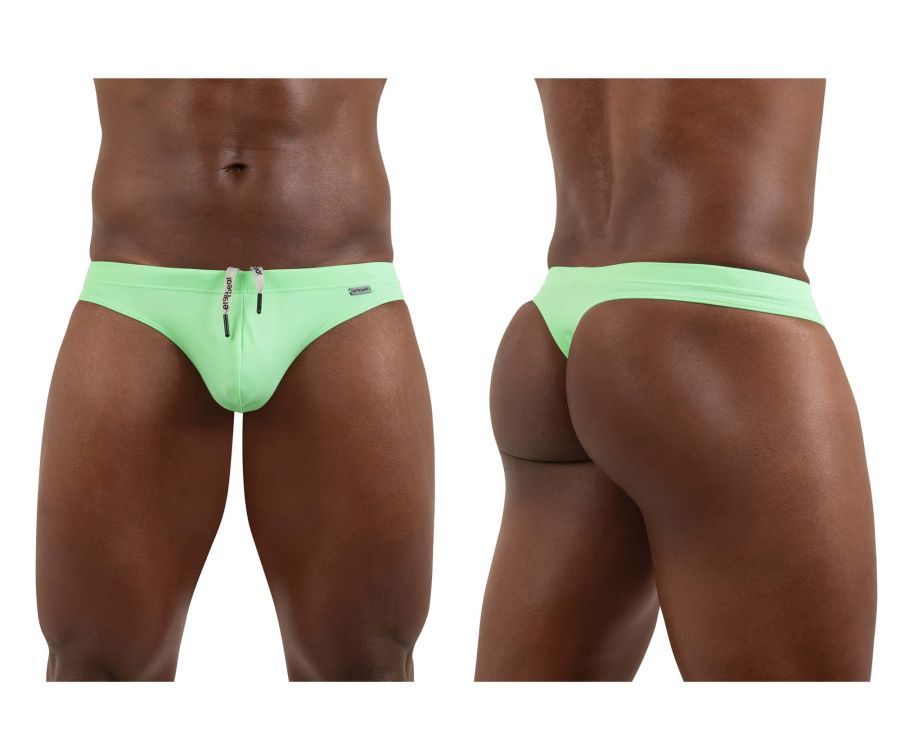  X4D SW Swim Thongs , Color: Bright Green, Size: XL