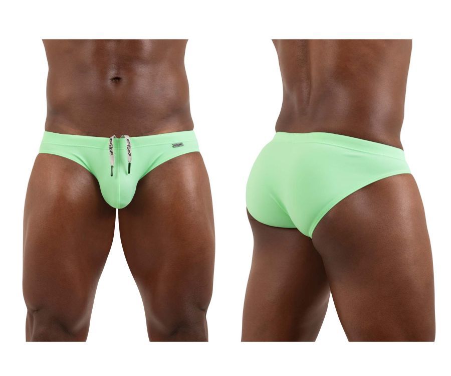  X4D SW Swim Briefs , Color: Bright Green, Size: L