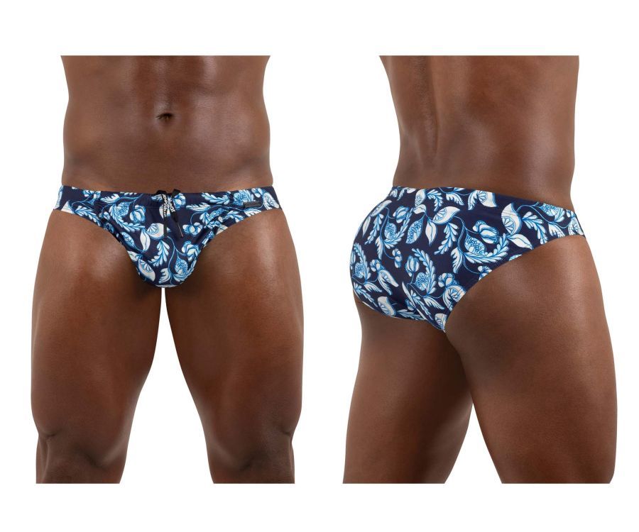  FEEL SW Swim Briefs , Color: Abstract Blue, Size: L
