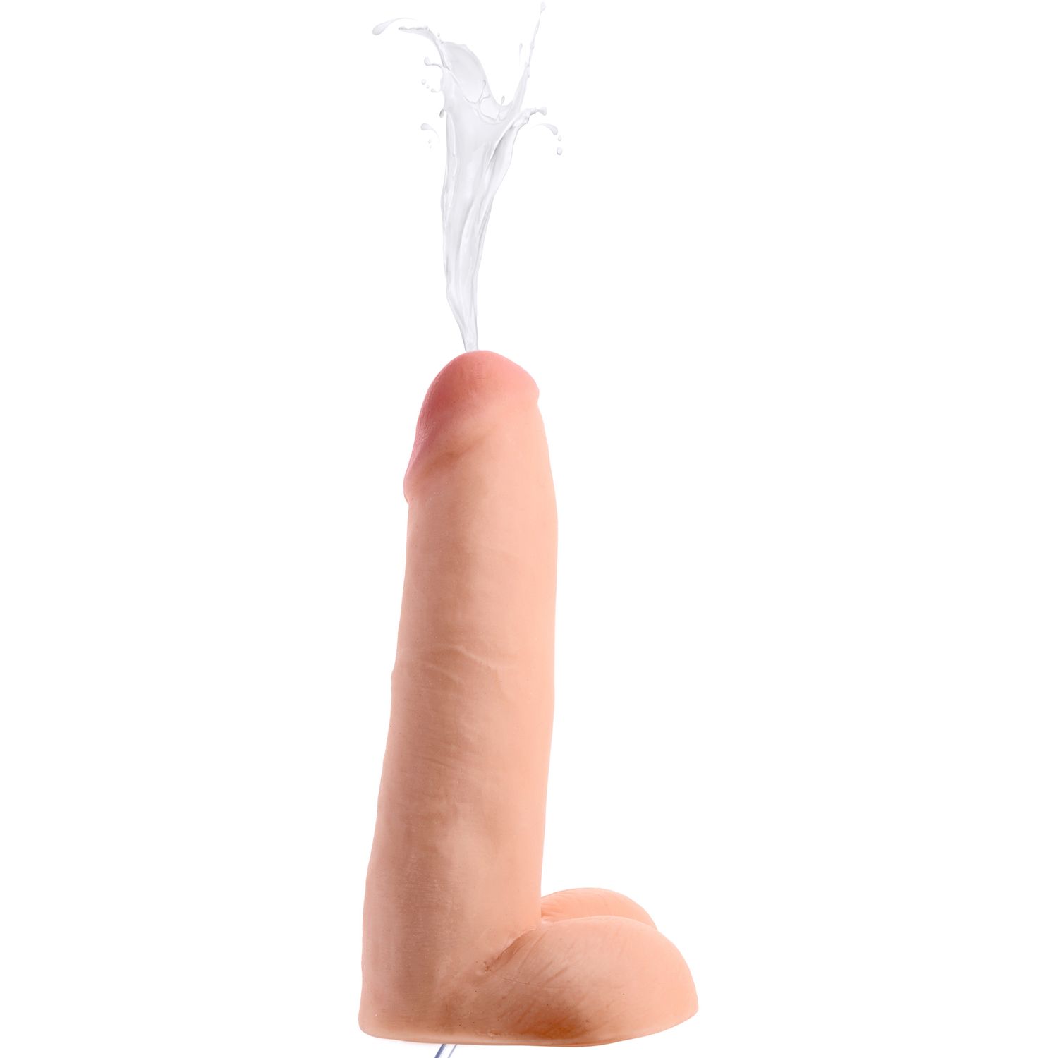 Realistic Dual Density Squirting Dildo, Size: 8 Inch