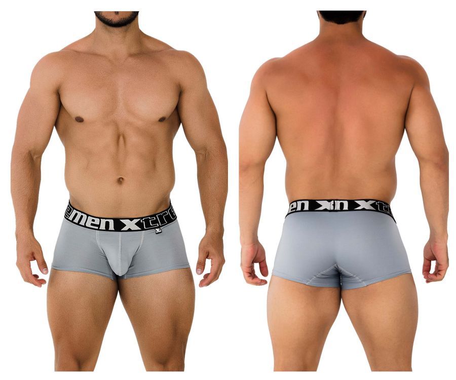  Microfiber Trunks , Color: Gray, Size: S