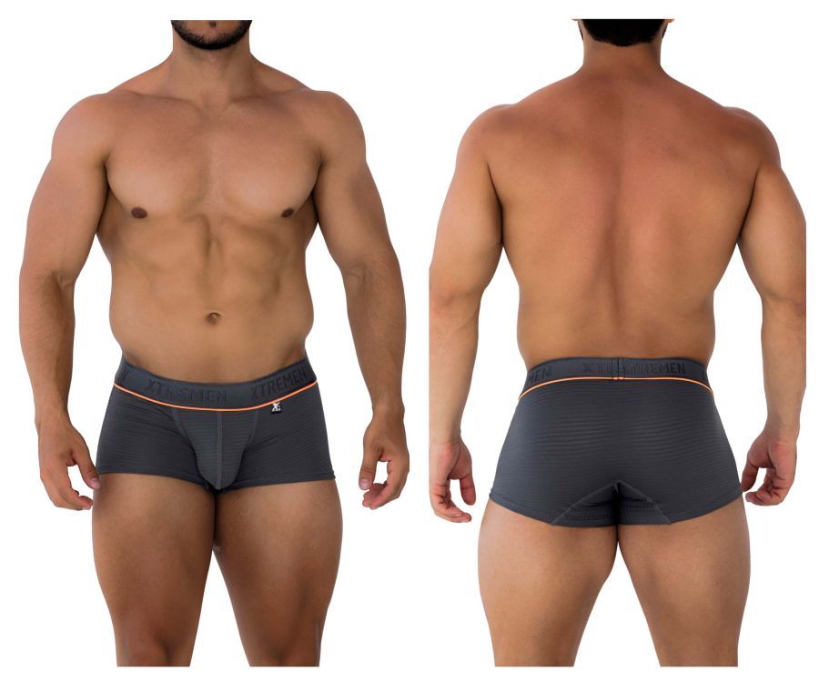  Jacquard Trunks , Color: Gray, Size: XL