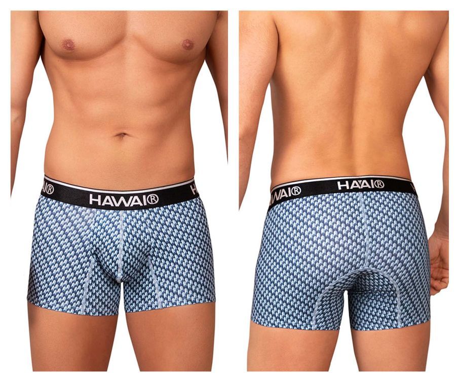  Printed Trunks , Color: Blue, Size: S