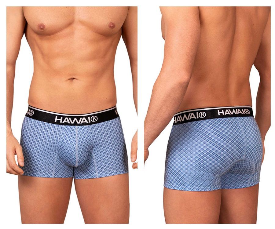  Printed Trunks , Color: Blue, Size: S
