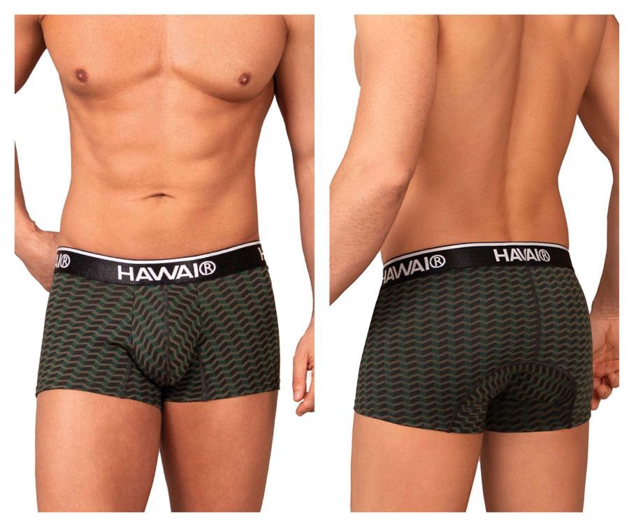  Printed Trunks , Color: Green, Size: S