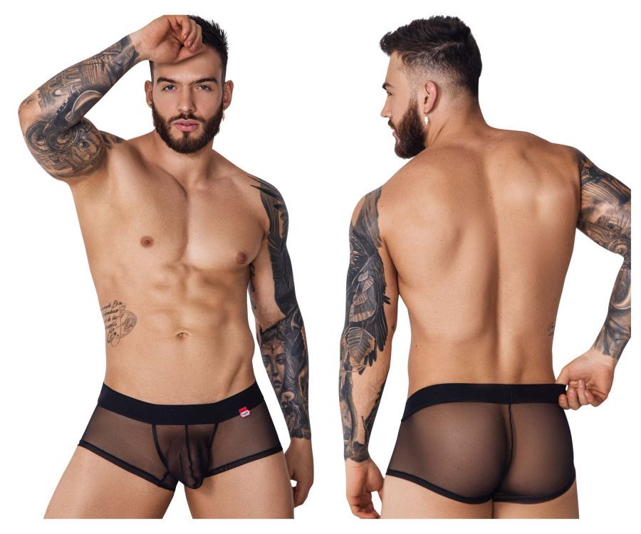 PIK 1090 Burly Mesh Trunks , Color: Black, Size: S