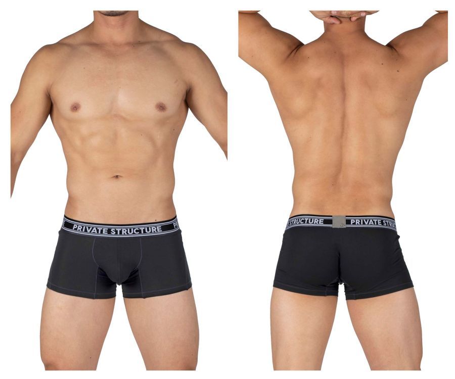  Bamboo Trunks , Color: Raven Black, Size: L