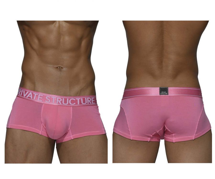  Platinum Bamboo Trunks , Color: Blush, Size: S