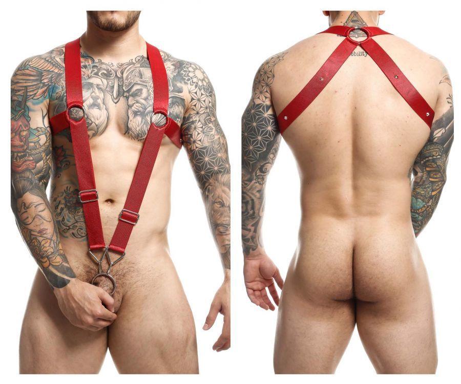  DNGEON Crossback Harness , Color: Cherry, Size: Only Size