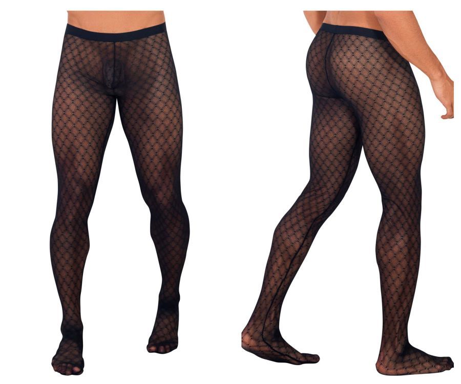  Mesh Thigh Highs , Color: Black, Size: S/M