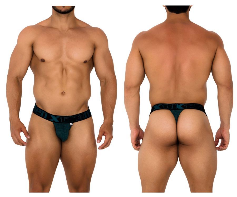  Mesh Thongs , Color: Green, Size: S