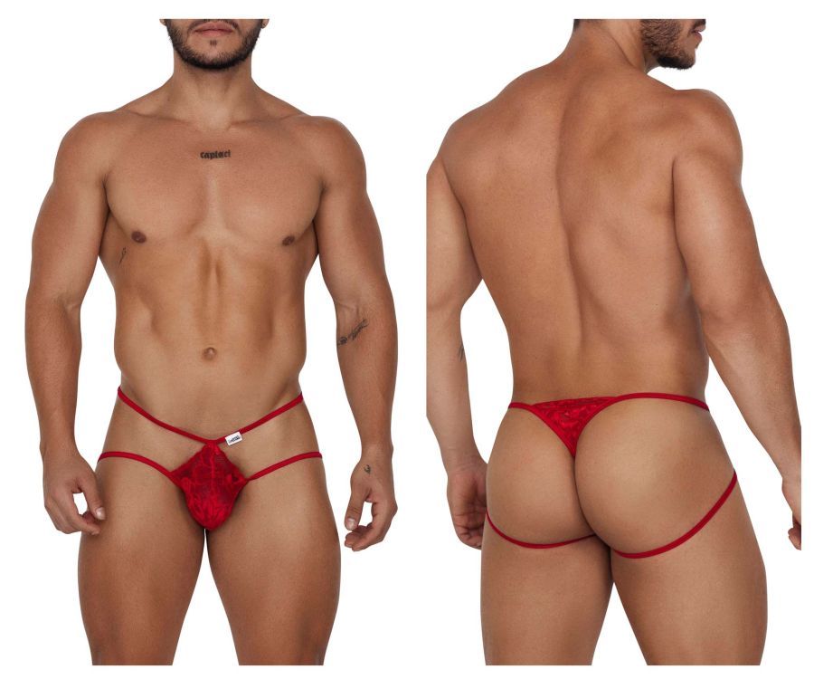  Jock Thongs , Color: Red, Size: S/M