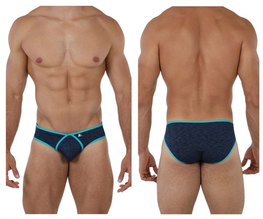  Microfiber Briefs , Color: Dark Blue, Size: M