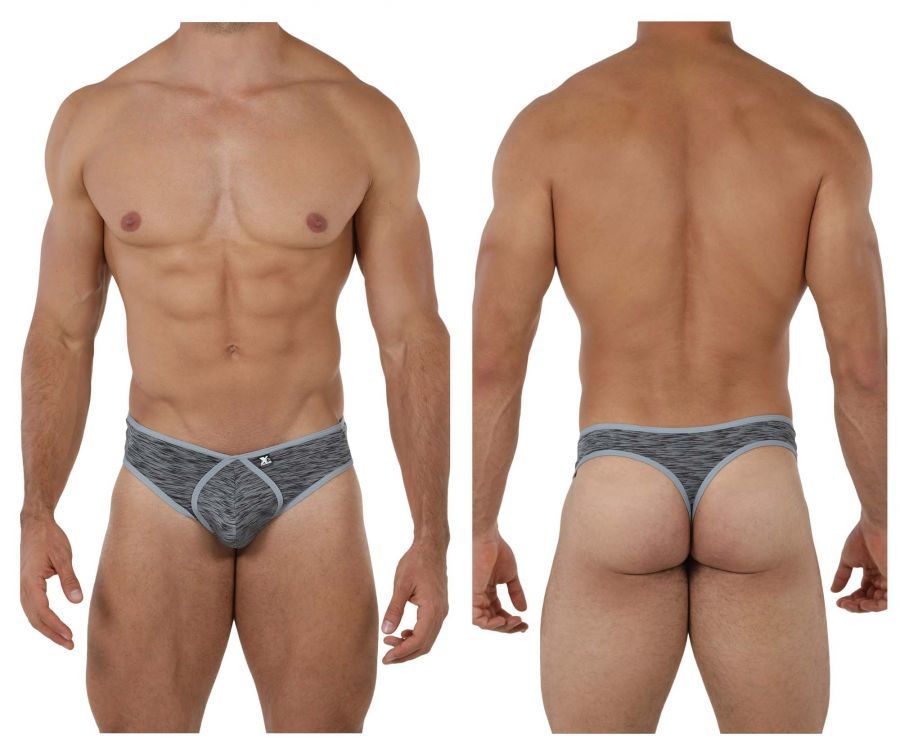  Microfiber Thongs , Color: Black, Size: M