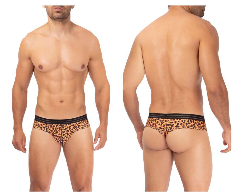  Microfiber Thongs , Color: Animal Print, Size: S